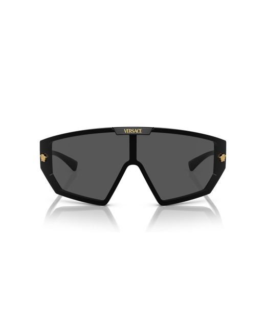 Versace Black Ve4461 Gb1/87 Sunglasses Injected Geometric Normal