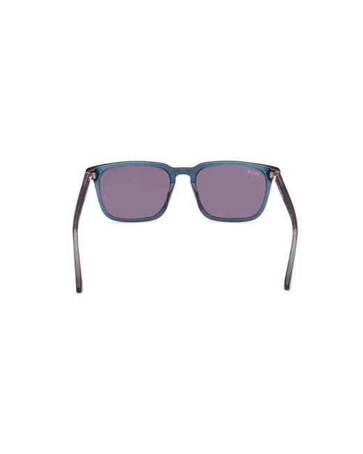 Web Black We0369 92A Sunglasses Acetate Smoke Squared Normal for men