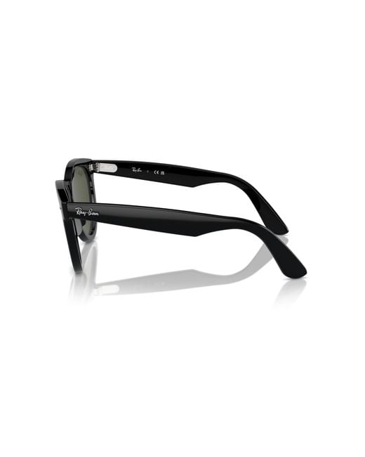 Ray-Ban Black Rb2241f Wayfarer Way Low Bridge Fit Sunglasses