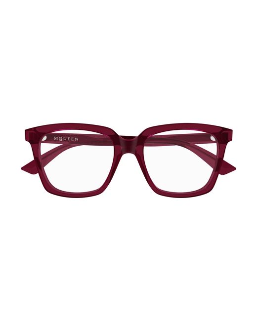 McQueen Black Am0513O 003 Optical Frames Acetate Transparent Cat Eye