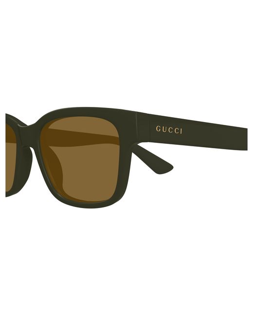Gucci Black Gg1716S 004 Sunglasses Injected Squared for men