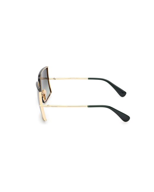 Max Mara Black Mm0120 Jean1 98P Sunglasses Metal Squared Normal