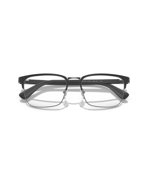 Prada Black Pr 54Tv Heritage 1Bo1O1 Optical Frames Metal Squared Normal for men