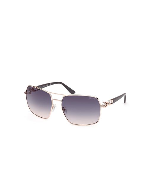 Guess Black Gu00159 28W Sunglasses Metal Squared Normal