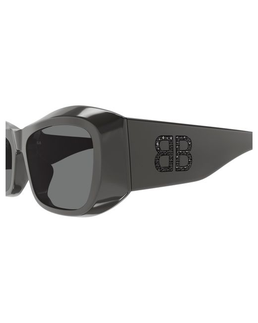 Balenciaga Black Bb0397Sa 004 Sunglasses Acetate Squared