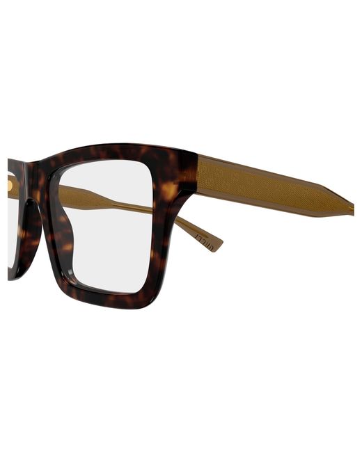 Gucci Black Gg2070O 002 Optical Frames Acetate Transparent Squared for men