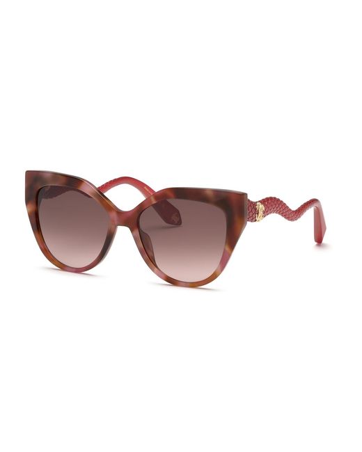 Roberto Cavalli Black Src138M 01Gq Sunglasses Acetate Squared Normal Shaded