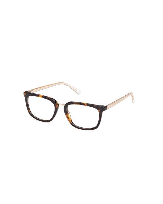 Guess Black Gu50392 52 Optical Frames Acetate Squared Normal for men