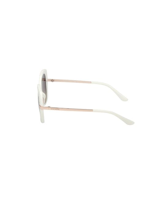 Guess Black Gu00215 21B Sunglasses Injected Smoke Round Normal
