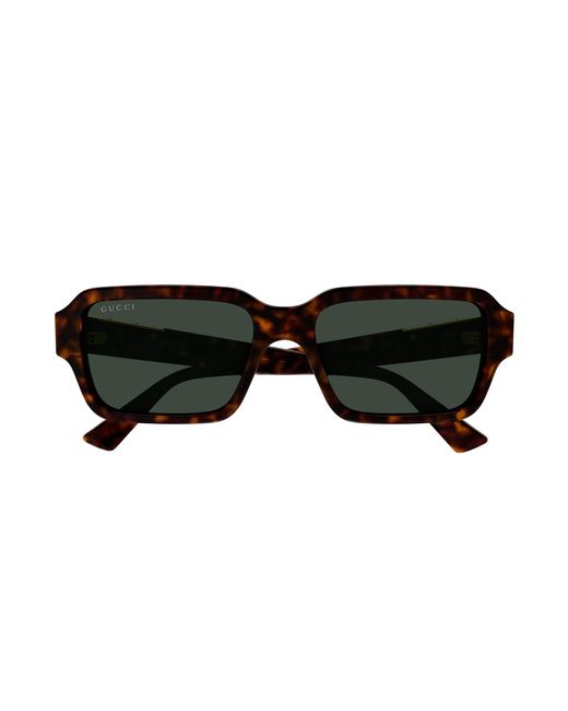 Gucci Black Gg1887S 002 Sunglasses Acetate Squared for men