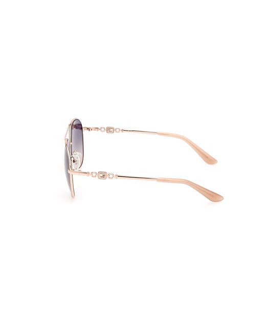 Guess Black Gu7885-H 28W Sunglasses Metal Pilot Normal Shaded