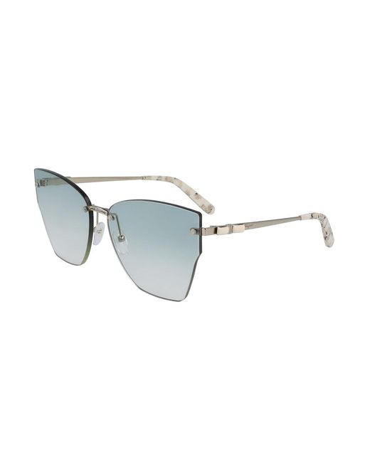 Ferragamo Black Sf223S 42687 726 Sunglasses Metal Butterfly Normal Shaded