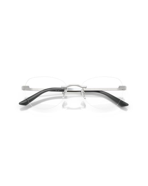 Versace Black Ve1314D 1001 Optical Frames Metal Geometric Normal