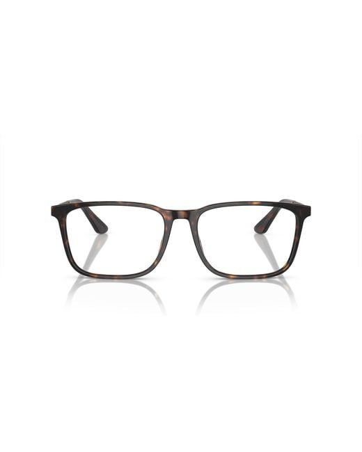 Giorgio Armani Black Ar7249 5026 Optical Frames Acetate Transparent Squared Normal for men
