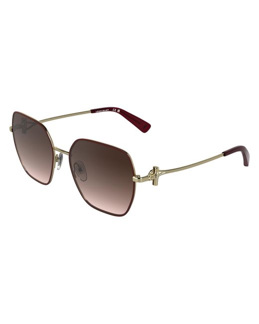 Longchamp Black Lo190S 721 Sunglasses Metal Squared Normal