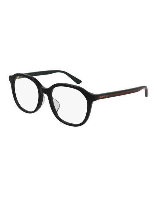 Gucci Black Gg0932Oa 001 Optical Frames Acetate Round for men