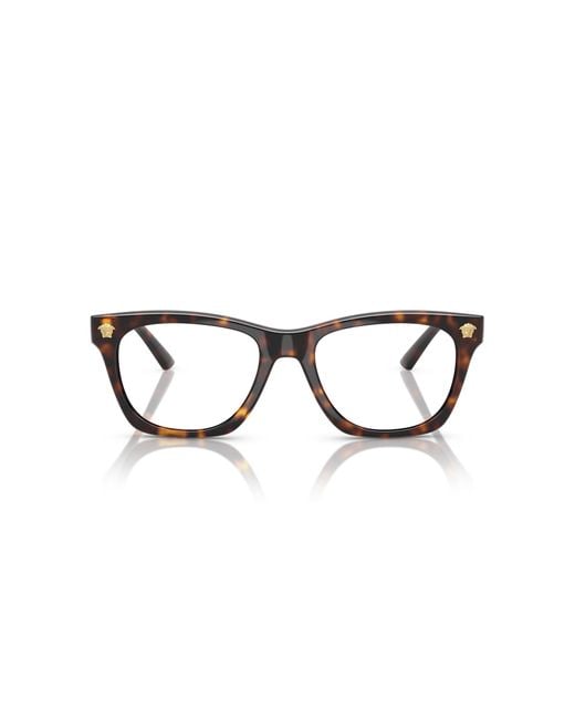 Versace Black Ve3363U 108 Optical Frames Injected Transparent Pillow Normal for men