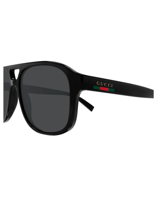 Gucci Black Gg1856S 005 Sunglasses Injected Pilot for men