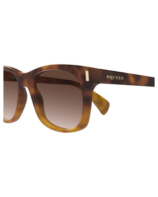 McQueen Black Am0551S 002 Sunglasses Acetate Squared for men