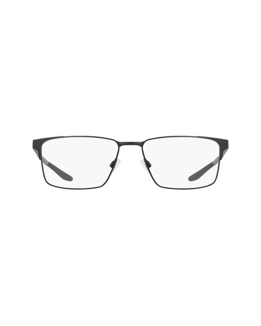 Nike Black 8143 001 Optical Frames Metal Squared Normal for men