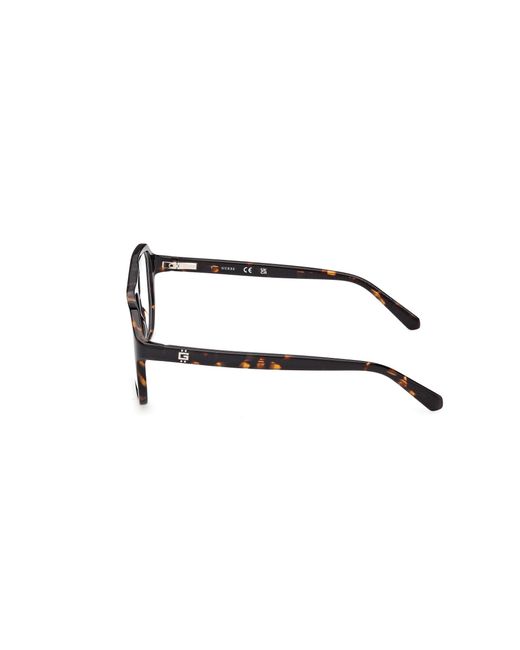 Guess Black Gu50327 052 Optical Frames Acetate Squared Normal for men