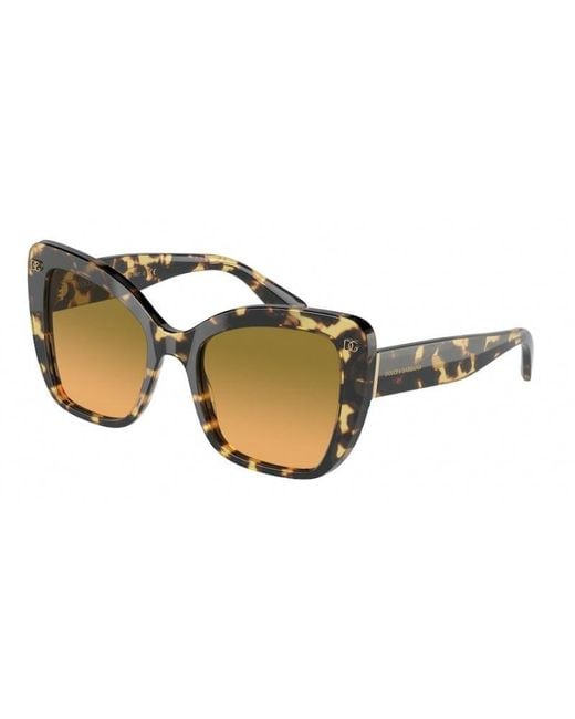 Dolce & Gabbana Black Dg4348 512/18 Sunglasses Plastic/ Butterfly Normal Nuanced
