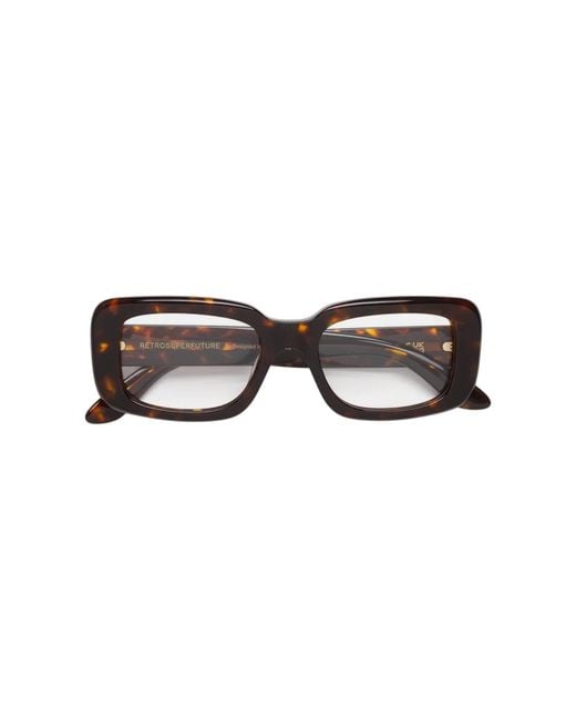 Retrosuperfuture Black M3F Numero 148 Burnt Optical Frames Acetate Squared