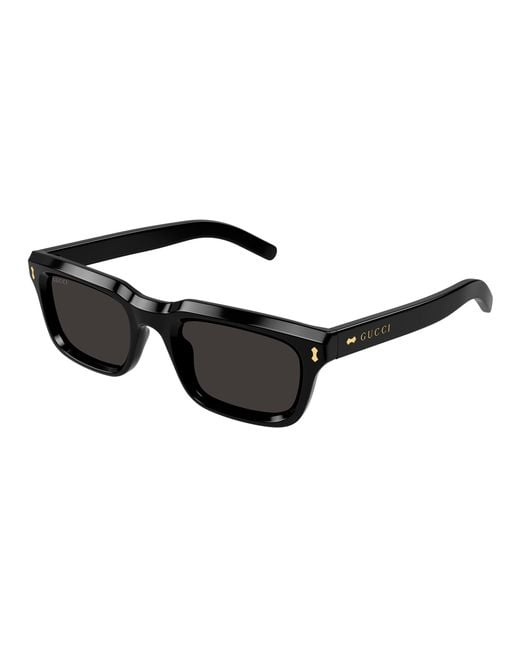 Gucci Black Gg1524S 001 Sunglasses Acetate Squared for men