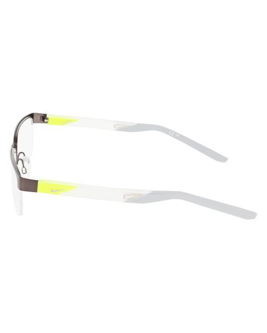 Nike Black 8184 070 Optical Frames Metal Squared Normal for men