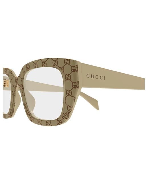 Gucci Black Gg2021O Rectangular Frames