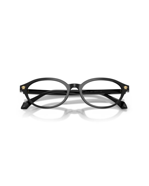 Versace Black Ve3393D Gb1 Optical Frames Acetate Transparent Round Normal