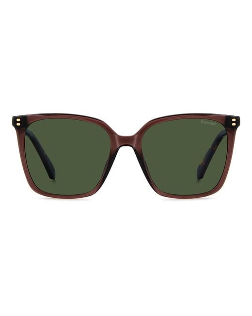 Polaroid Green Pld 4201/S/X 09Q/Uc Sunglasses Acetate Squared Polarized