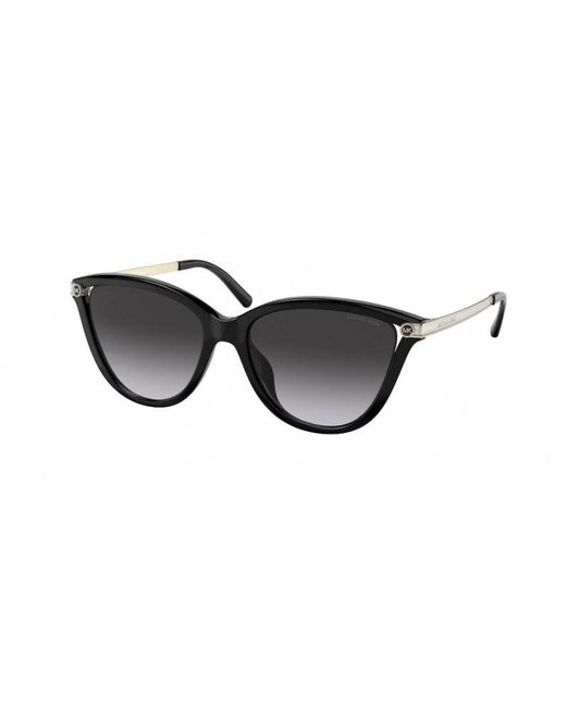Michael Kors Black Mk2139U Tulum 33328G Sunglasses Injected Cat Eye Normal Shaded