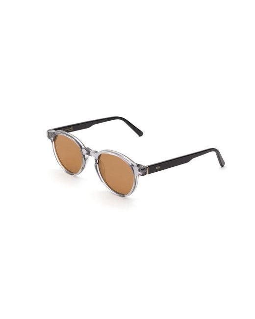 Retrosuperfuture Black Zwn The Warhol Stilo Sunglasses Acetate Round Normal