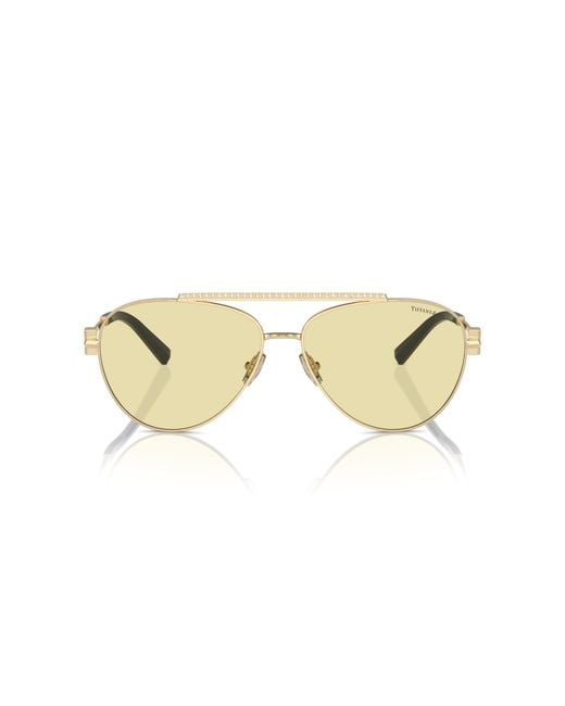 Tiffany & Co Black Tf3101B 6210M4 Sunglasses Steel Pilot Photochromatic