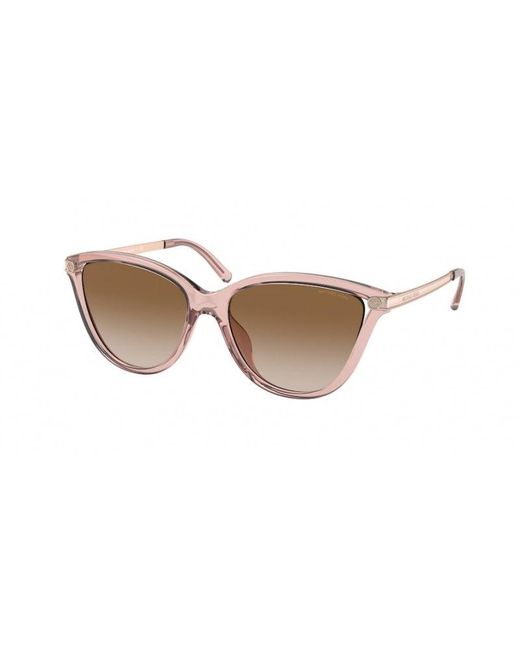 Michael Kors Pink Mk2139U Tulum 317513 Sunglasses Injected Cat Eye Normal Shaded