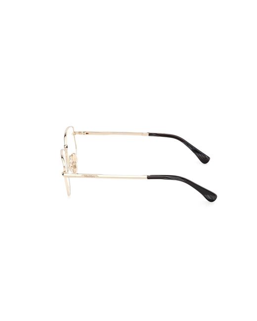 Max Mara Black Mm5153 032 Optical Frames Metal Round Normal
