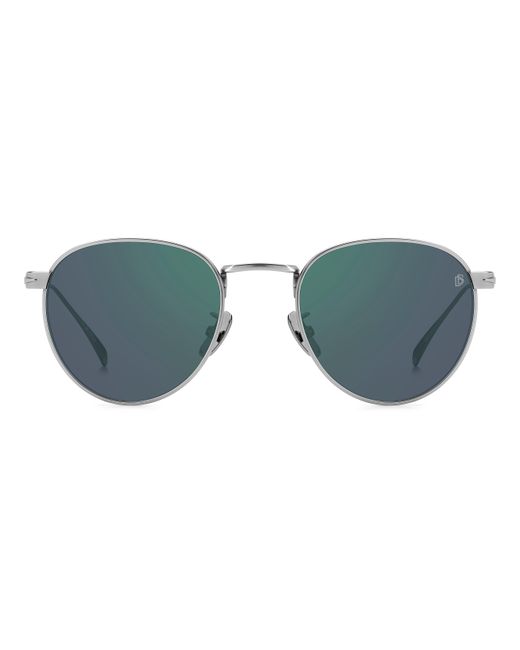 David Beckham Black Db 1142/S R81/Mt Sunglasses Titanium Round for men