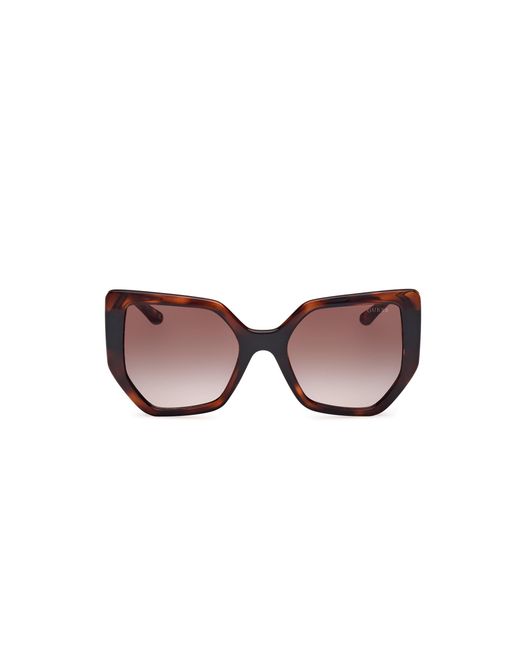 Guess Black Gu00154 52F Sunglasses Injected Geometric Normal