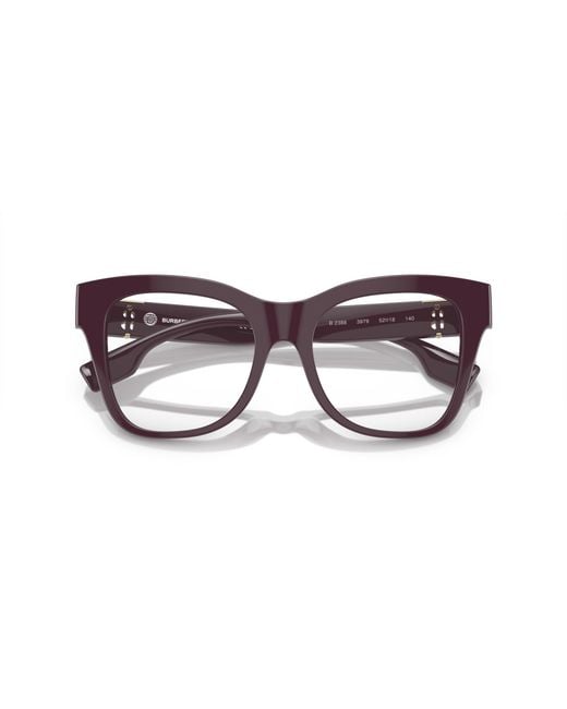 Burberry Black Be2388 3979 Optical Frames Acetate Transparent Squared Normal