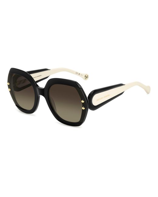 Carolina Herrera Black Her 0314/G/S 80S/Ha Sunglasses Acetate Squared Normal Shaded