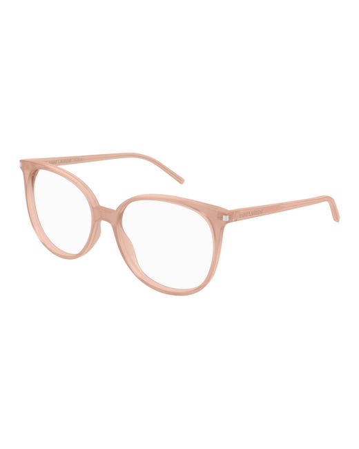 Saint Laurent Black Sl 39 009 Optical Frames Acetate Transparent Round