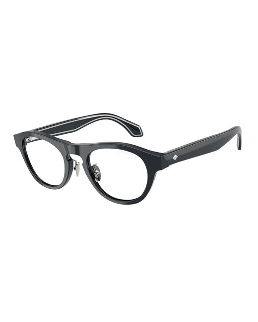 Giorgio Armani Black Ar8225 61571W Sunglasses Acetate Transparent Round Normal for men