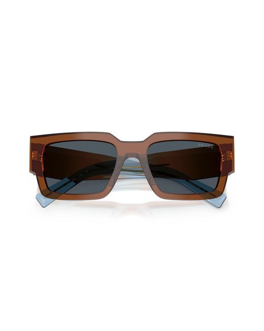 Prada Black Pr B17S 25F70B Sunglasses Acetate Squared Normal for men
