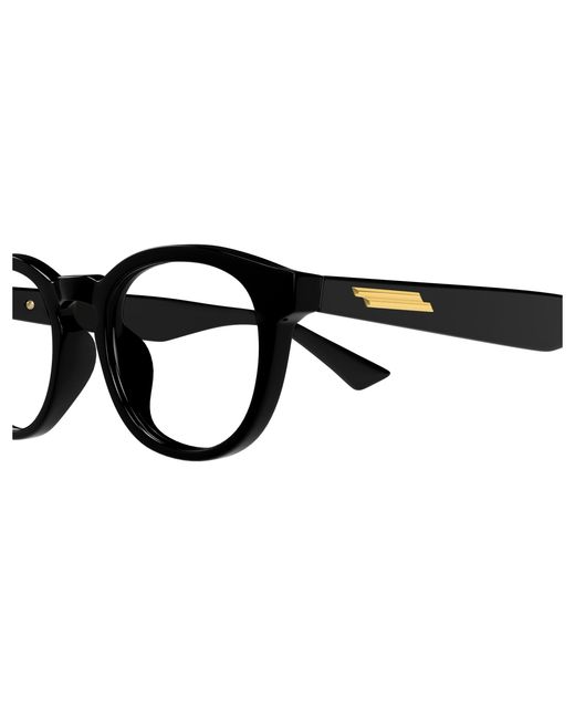 Bottega Veneta Black Bv1339Ok 001 Optical Frames Acetate Transparent Round