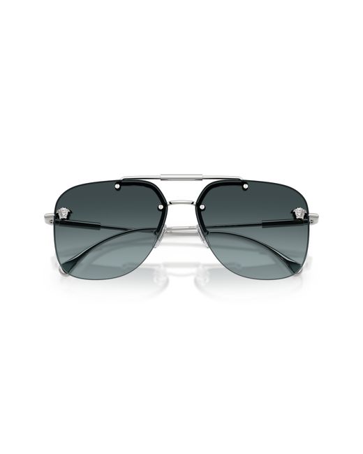 Versace Black Ve2296 1000V1 Sunglasses Metal Squared Normal Nuanced