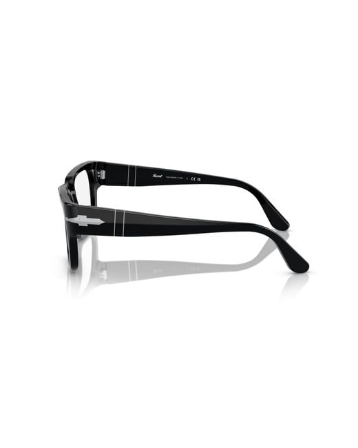 Persol Black Po3315V 95 Optical Frames Acetate Transparent Squared Normal for men