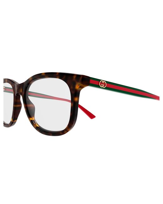 Gucci Black Gg1990O 006 Optical Frames Acetate Transparent Squared