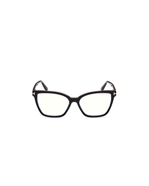 Tom Ford Black Ft5812-B 001 Optical Frames Acetate Butterfly Normal