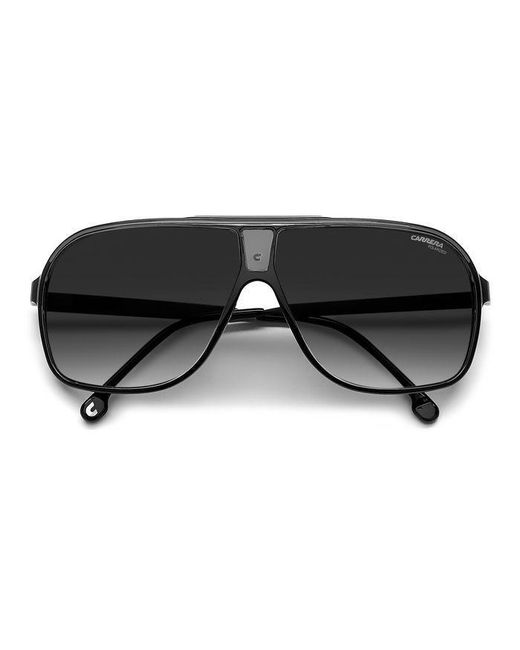 Carrera Black Grand Prix 3 08A/Wj Sunglasses Plastic Squared Polarized Shaded for men